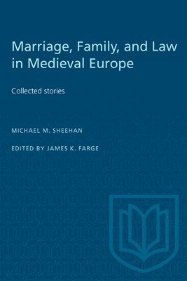 Marriage, Family, and Law in Medieval Europe 1