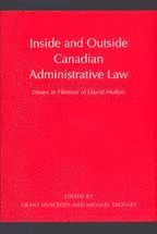 bokomslag Inside and Outside Canadian Administrative Law