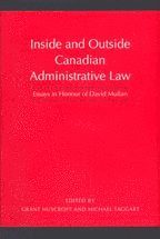 bokomslag Inside and Outside Canadian Administrative Law
