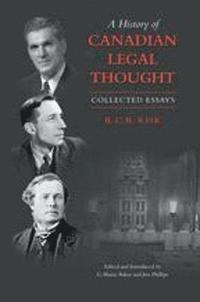 bokomslag A History of Canadian Legal Thought