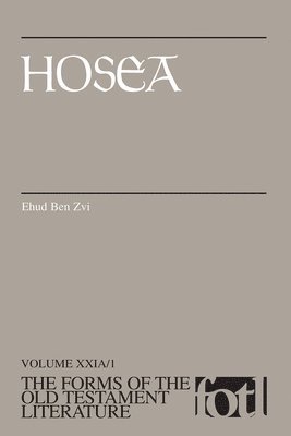 Ehud Ben Zvi - Hosea, Häftad
