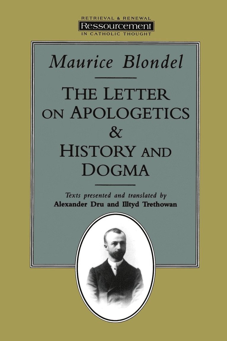 The Letter on Apologetics and History and Dogma 1