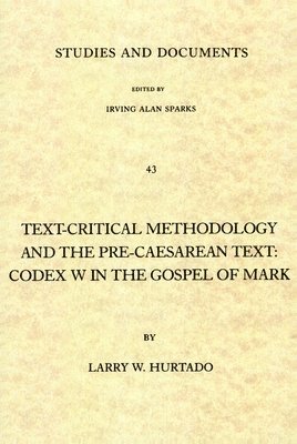 bokomslag Text-critical Methodology and the Pre-Caesarean Text