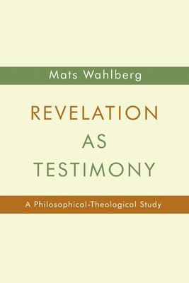 bokomslag Revelation as Testimony