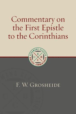 bokomslag Commentary On The First Epistle To The Corinthians