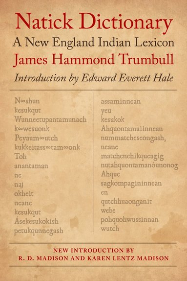 James Hammond Trumbull - Natick Dictionary, Häftad