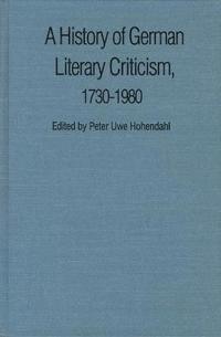 bokomslag A History of German Literary Criticism, 1730-1980