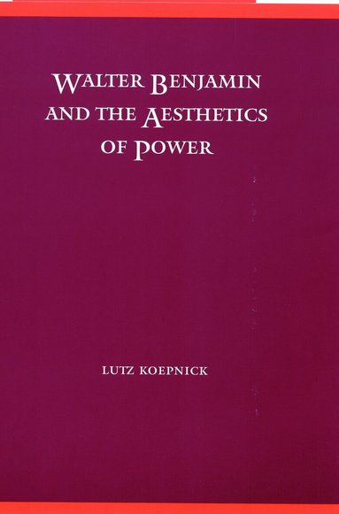 Lutz Koepnick - Walter Benjamin and the Aesthetics of Power, Inbunden