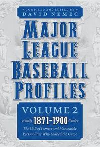 bokomslag Major League Baseball Profiles, 1871-1900, Volume 2