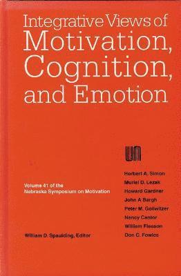 Nebraska Symposium, Will Spaulding - Nebraska Symposium on Motivation, 1993, Volume 41, Inbunden