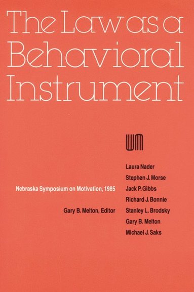 bokomslag Nebraska Symposium on Motivation, 1985, Volume 33