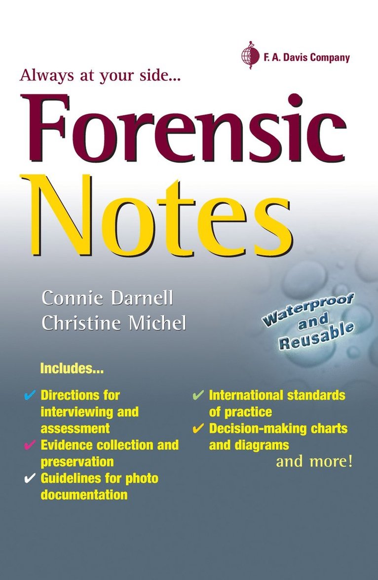 Connie Darnell, Christine Michel - Forensic Notes, Häftad