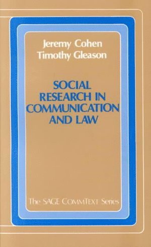 bokomslag Social Research in Communication and Law