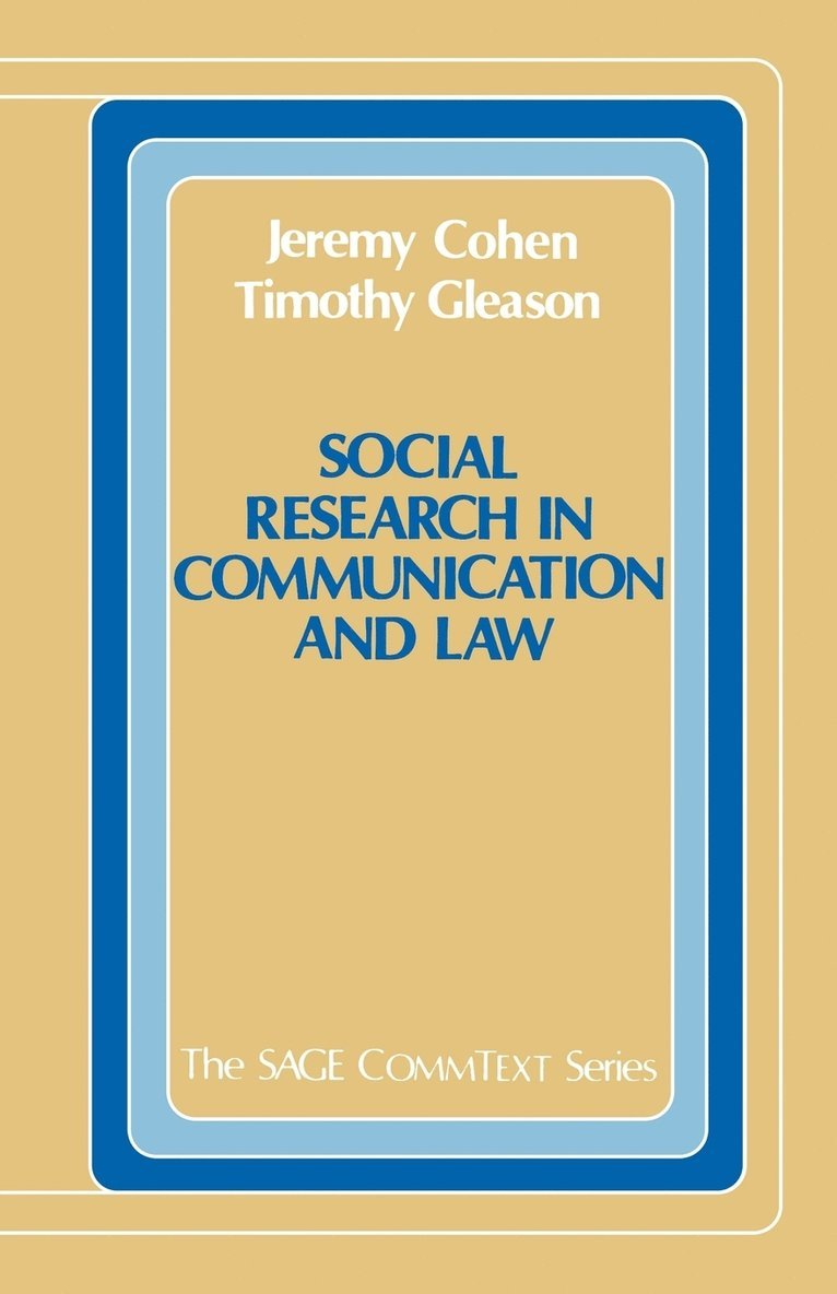 Social Research in Communication and Law 1