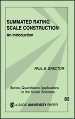 Paul E. Spector - Summated Rating Scale Construction, Häftad