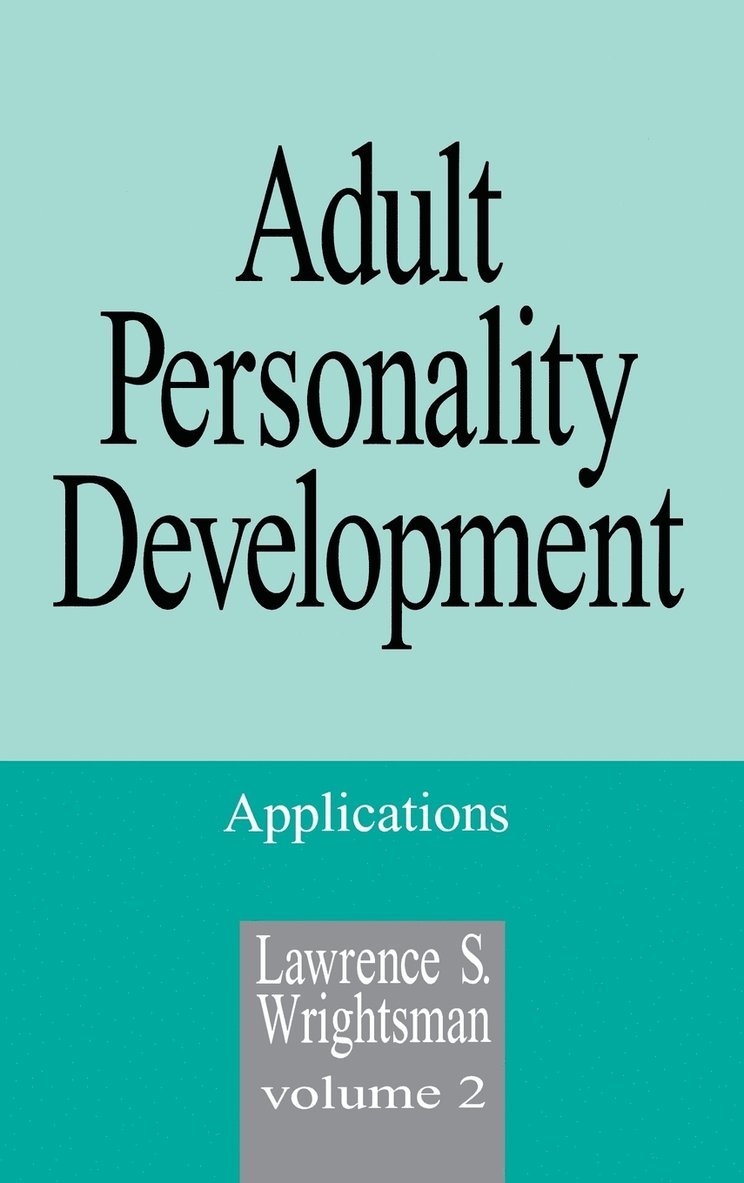 Adult Personality Development 1