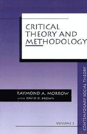 Raymond  A. Morrow, David  D. Brown, Raymond A. Morrow, Morroq - Critical Theory and Methodology, Häftad