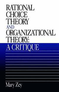 bokomslag Rational Choice Theory and Organizational Theory