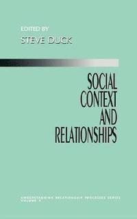 bokomslag Social Context and Relationships