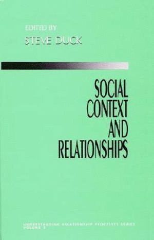 bokomslag Social Context and Relationships