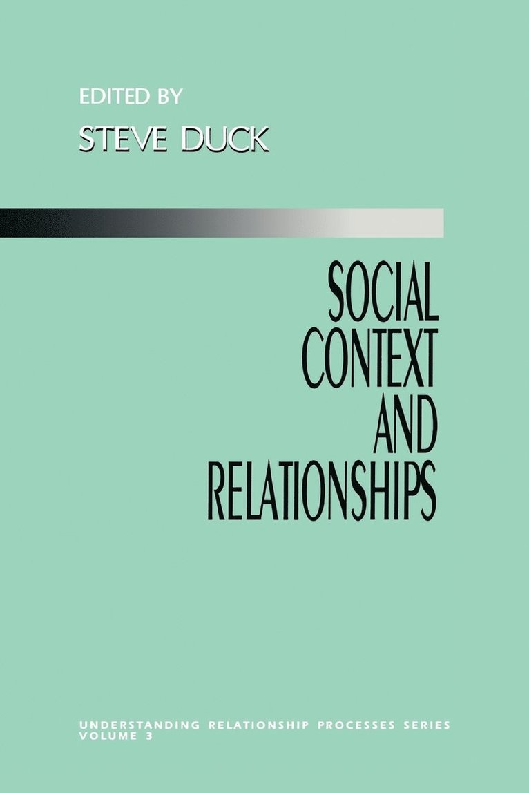 Social Context and Relationships 1
