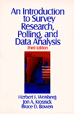 Herbert F. Weisberg, Jon A. Krosnick, Bruce D. Bowen - An Introduction to Survey Research, Polling, and Data Analysis, Inbunden