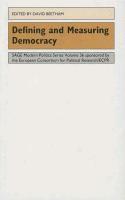 bokomslag Defining and Measuring Democracy