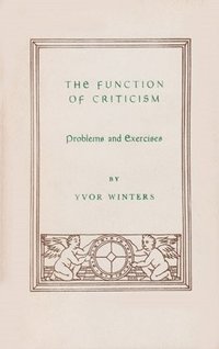 bokomslag Function of Criticism