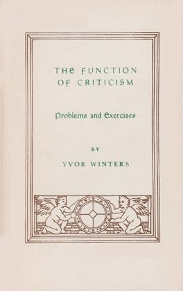 bokomslag Function of Criticism