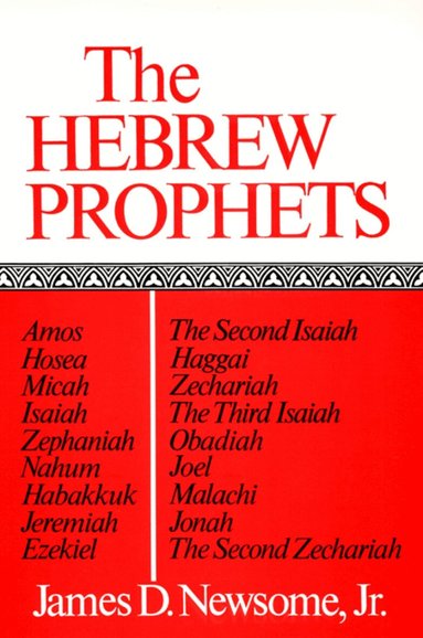 James D. Newsome Jr. - Hebrew Prophets, Häftad