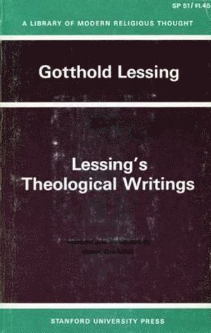 Lessings Theological Writings 1