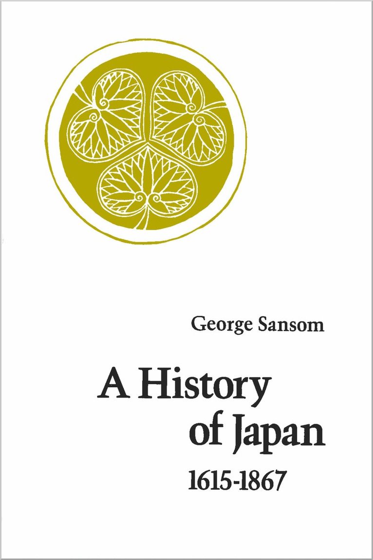 A History of Japan, 1615-1867 1