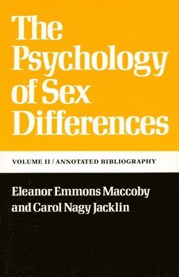 The Psychology of Sex Differences 1