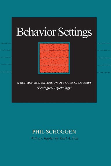 bokomslag Behavior Settings