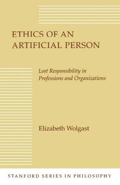 bokomslag Ethics of an Artificial Person