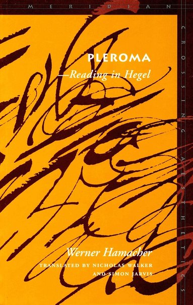Werner Hamacher - Pleroma, Häftad