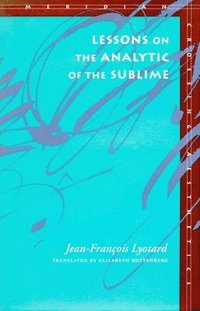 bokomslag Lessons on the Analytic of the Sublime