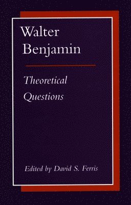 Walter Benjamin: Theoretical Questions