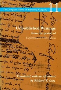 bokomslag Unpublished Writings from the Period of Unfashionable Observations