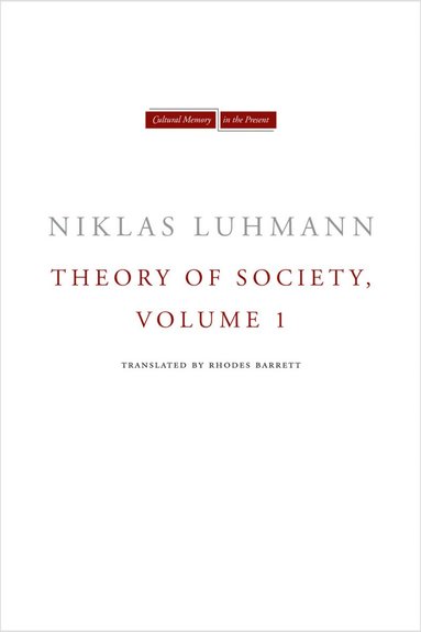 bokomslag Theory of Society, Volume 1