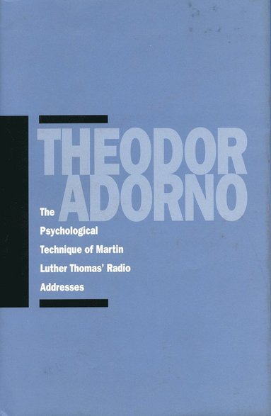 bokomslag Psychological Technique of Martin Luther Thomas' Radio Addresses