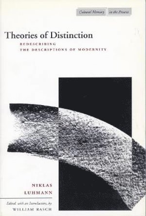 Niklas Luhmann, William Rasch - Theories of Distinction, Häftad