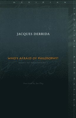 Whos Afraid of Philosophy? 1