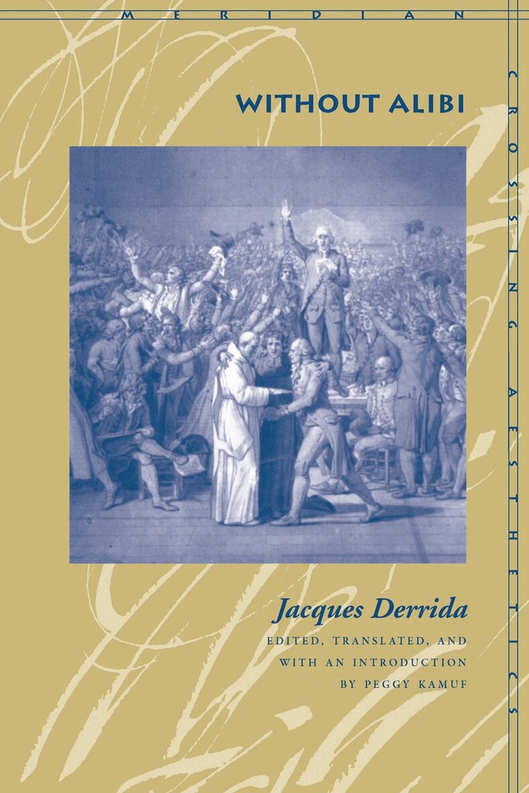 Jacques Derrida - Without Alibi, Häftad