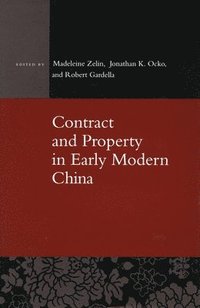 bokomslag Contract and Property in Early Modern China
