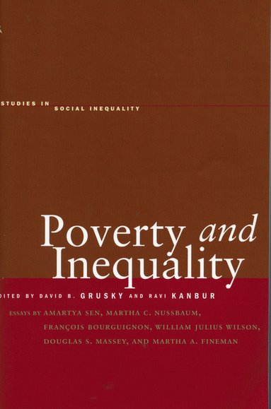 bokomslag Poverty and Inequality