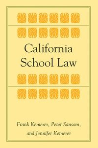 bokomslag California School Law