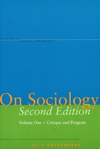 bokomslag On Sociology Second Edition Volume One