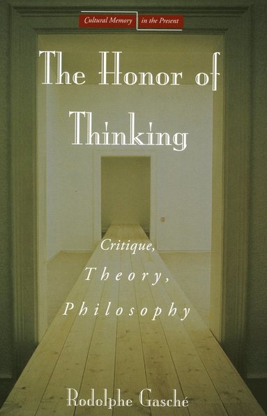 bokomslag Honor of Thinking