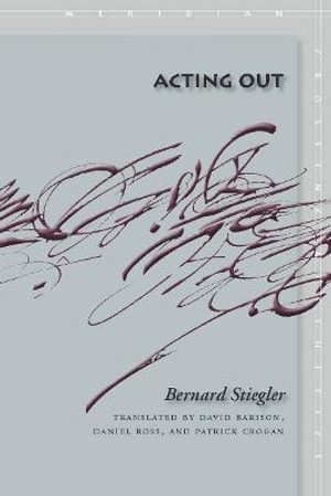Bernard Stiegler - Acting Out, Häftad